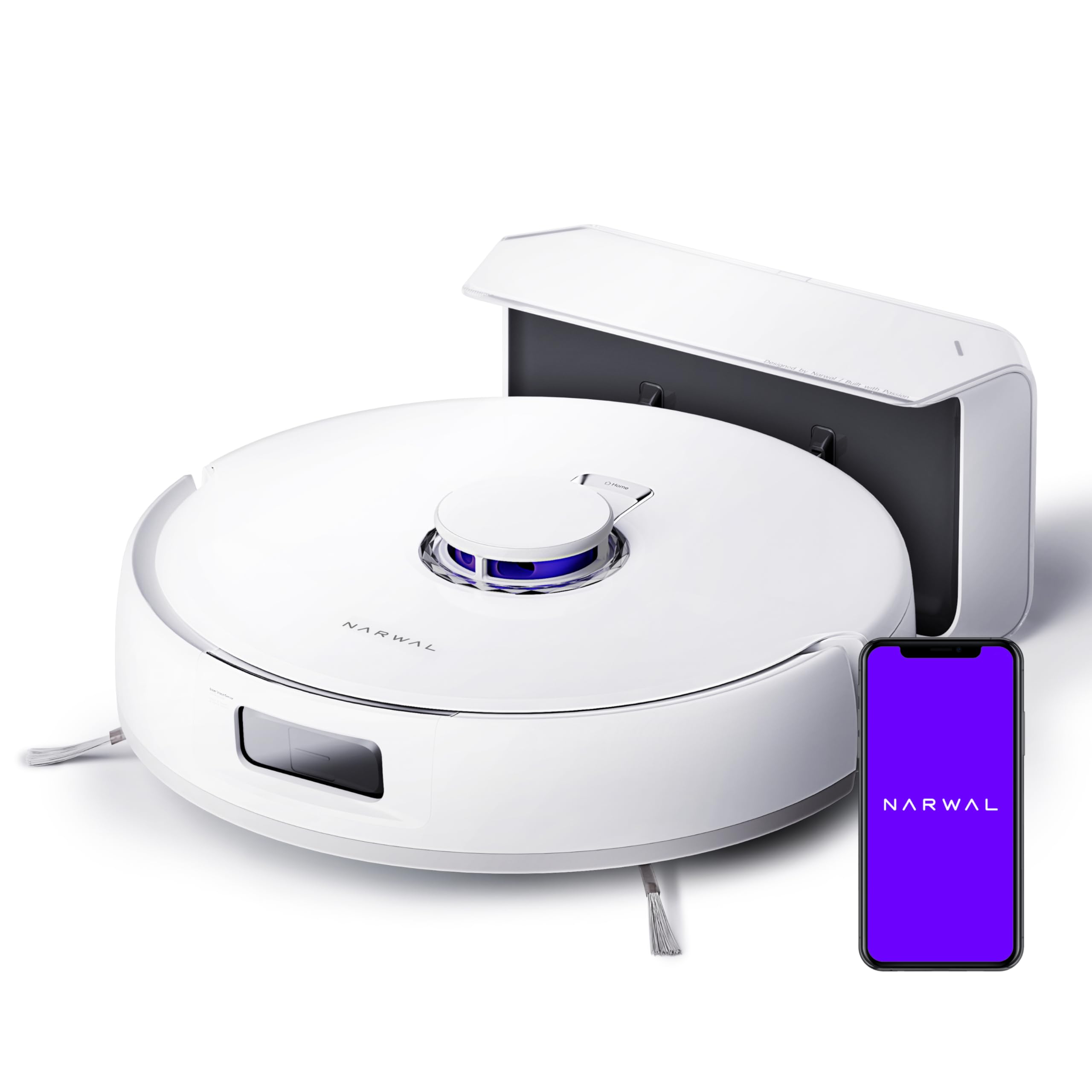 NRAWAL Freo X Plus Robot Vacuum and Mop, 7-Week Dust Storage, Zero Tangles, 7800Pa Suction, Mopping, Tri-Laser Obstacle Avoidance, LiDAR Navigation, Multi-Floor Mapping, Works with Alexa, App Control