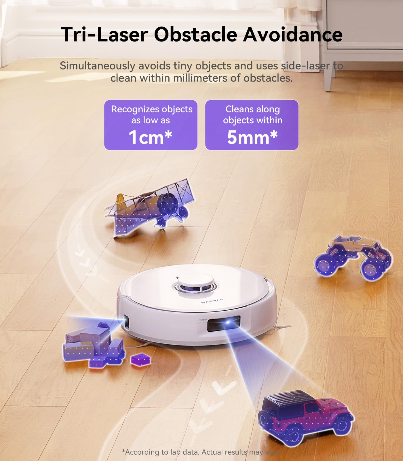 NRAWAL Freo X Ultra Robot Vacuum and Mop Combo, 8200Pa Robot Mop & Vacuum, Auto Mop Drying/Washing, Self-Empty, Zero-Tangling, DirtSense™, Maintenance-Free Base Station, Self-Contained Dust Processing